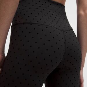 NWT Lululemon Align 25” BLACK Polka Flock Leggings